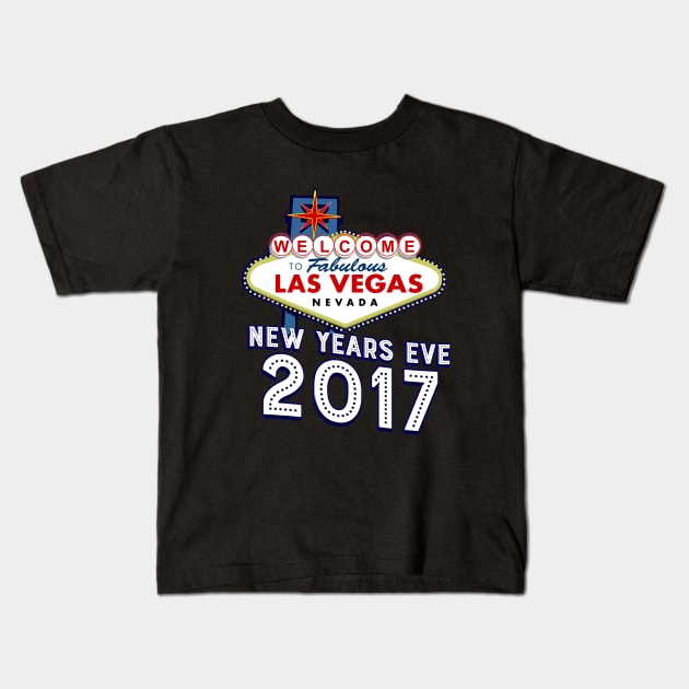 New years eve 2017 Las Vegas Kids T-Shirt by Styleuniversal